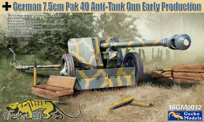 German 7,5cm Pak 40 - early Production - 1/16