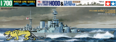 HMS Hood & E Class Destroyer - 1:700