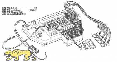DMD Control Unit T-12 for Tamiya Leopard 2A7V 56046 / 56047 - 1/16
