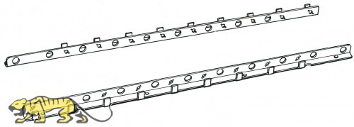 Lagerung der Drehstäbe (2 Stck.) für Tamiya Königstiger (56018)