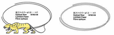 Optical Fiber (1,0mm & 1,5mm) for Tamiya Leopard 2A7V 56046 / 56047 - 1/16