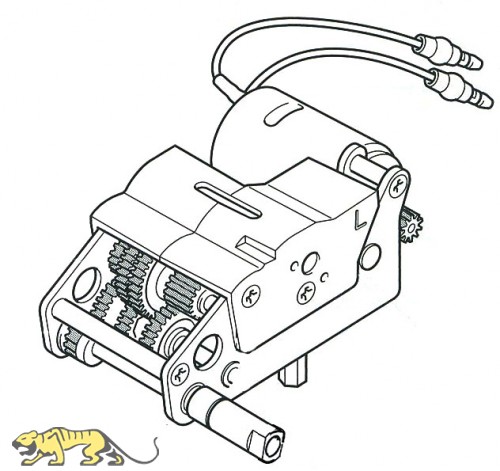 Gearbox L for Tamiya Tiger I (56010) 1:16