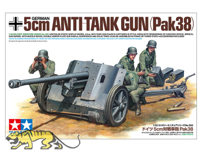 Deutsche 5cm Panzerabwehrkanone PAK 38 - 1:35