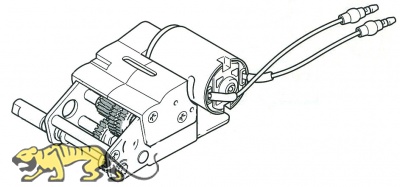 Getriebeeinheit R für Tamiya Tiger I (56010) 1:16