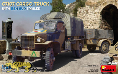 G7107 Cargo Truck with Ben Hur Trailer - 1:35