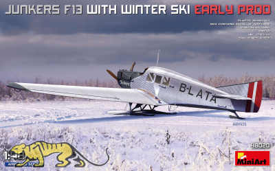 Junkers F13 with Winter Ski - frühe Produktion - 1:48