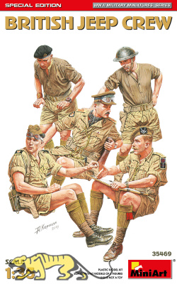 Britische Fahrzeug Besatzung / British Jeep Crew - Special Edition - 1:35