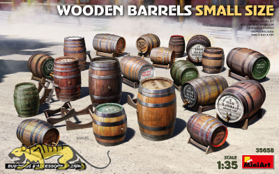 Wooden barrels - small size - 1/35
