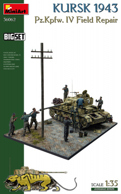 Kursk 1943 - Panzer IV Field Repair - Big Set - Diorama - 1/35