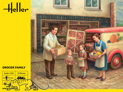 Händlerfamilie / Grocer Family - 1:24