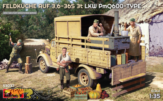 Feldküche auf 3,6-36S 3t LKW PmQ600-Type - 1/35