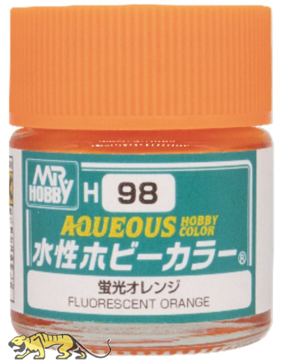 Mr. Hobby Color H98 Fluorescent Orange - Gloss - 10 ml