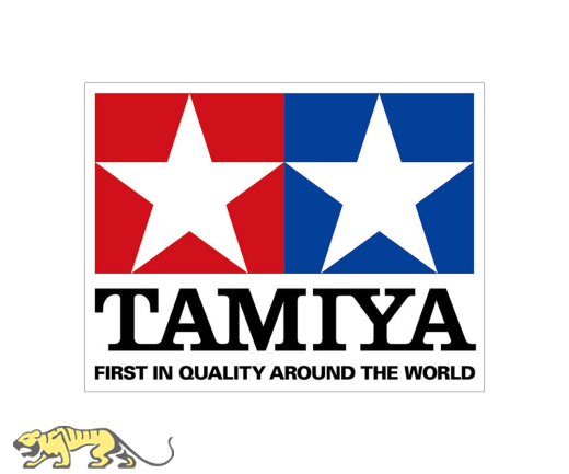 TAMIYA - Logo Sticker - 115 x 90 mm