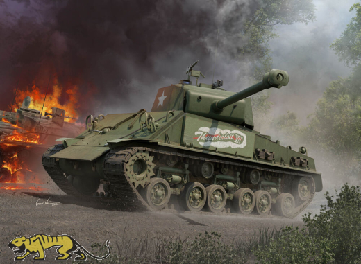 M4A3E8 Sherman Thunderbolt VII - Medium Tank - 1:16