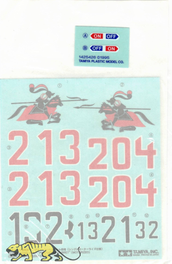 Decal Bag for Tamiya King Tiger (36204) - 1/16