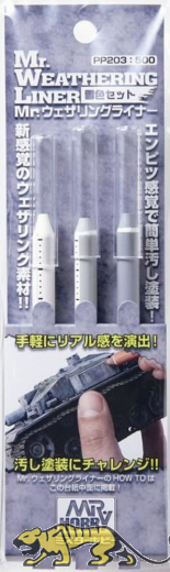Mr. Weathering Liner - Snow Color Set / Schnee