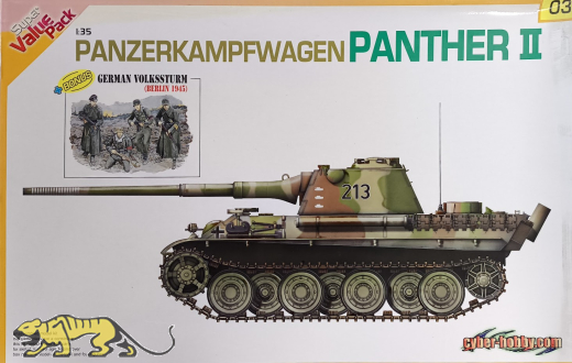 Panzerkampfwagen Panther II + German Volkssturm - Vintage - 1/35