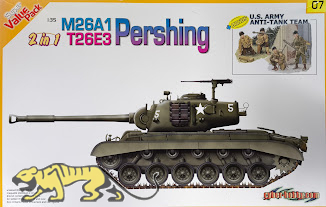 M26A1 / T26E3 Pershing + US Army Anti-Tank Team - Rarität - 1:35