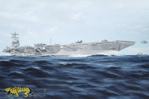 USS Gerald R. Ford - CVN-78 - US Aircraft Carrier - 1:350