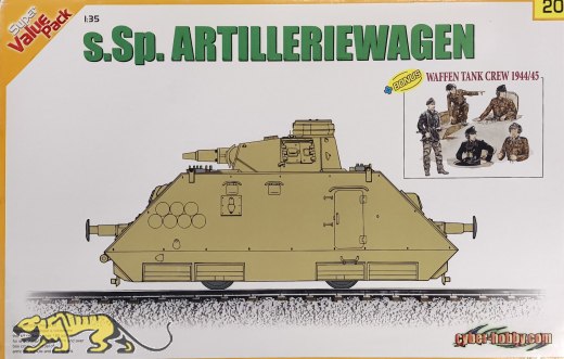s.Sp. Artilleriewagen + Tank Crew 1944/45 - Rarität - 1:35