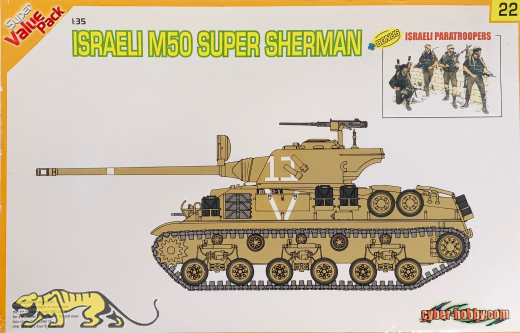 Israeli M50 Super Sherman + Israeli Paratroopers - Rarität - 1:35