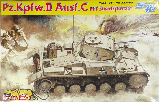 Panzerkampfwagen II Ausf. C mit Zusatzpanzer - Rarität - 1:35
