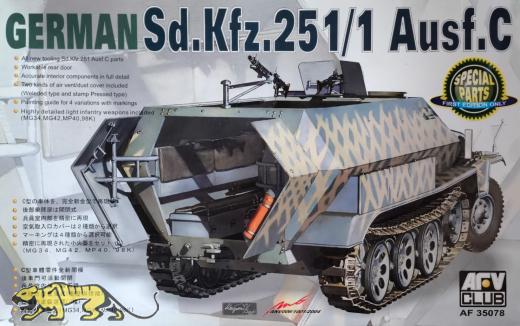 German Sd.Kfz. 251/1 Ausf. C - First Edition - Rarität - 1:35