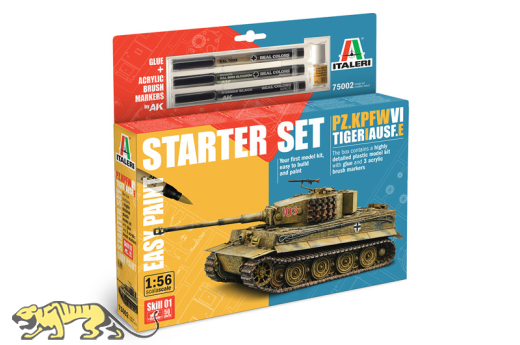 Panzer Tiger I Ausf. E - Starter Set - Easy Paint - 1:56