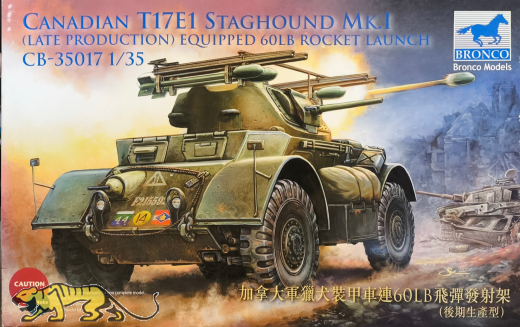 Canadian T17E1 Staghound Mk. I with 60LB Rocket Launcher - 1:35