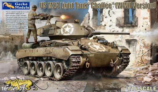 M24 Chaffee - US Light Tank - WWII Version - 1:16