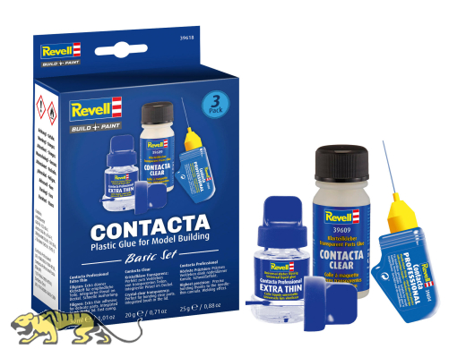 Contacta Basic Set - Plastikkleber für Modellbau - 3 Stück