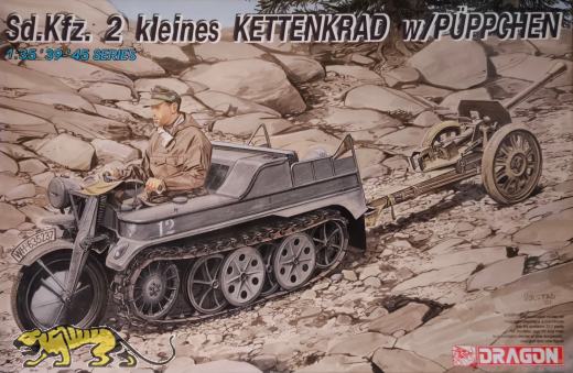 Sd.Kfz. 2 kleines Kettenkrad with Püppchen - Vintage - 1/35