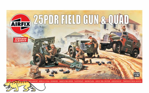 25 Pdr Field Gun & Quad - Vintage Classic - 1:76