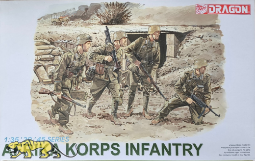 Afrika Korps Infantry - Rarität - 1:35