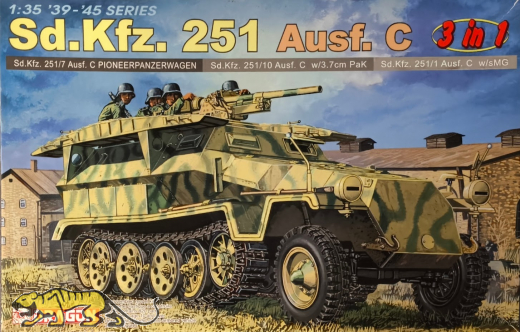 Sd.Kfz. 251 Ausf. C 3in1 - Rarität - 1:35