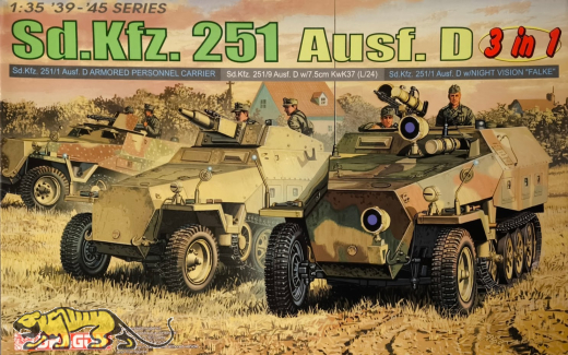 Sd.Kfz. 251 Ausf. D 3in1 - Rarität - 1:35