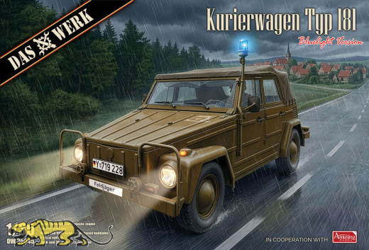 Kurierwagen Typ 181 - Blue light Version - 1:35