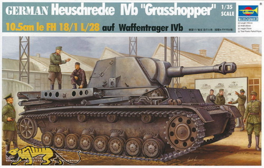 Heuschrecke IVb - 10,5cm leFH18/1 L/28 auf Waffenträger IVb - B-Ware - 1:35