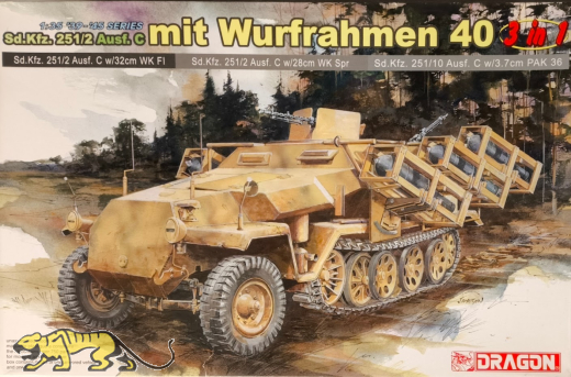 Sd.Kfz. 251/2 Ausf. C mit Wurfrahmen 40 - Rarität - 1:35