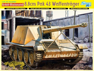 Ardelt-Rheinmetall 8,8cm PaK 43 Waffenträger - Rarität - 1:35
