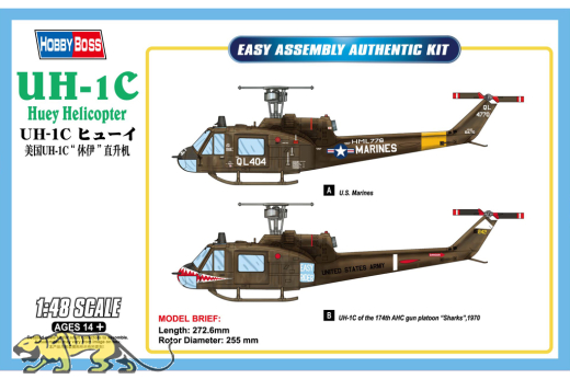 UH-1C Huey - Helicopter - 1:48