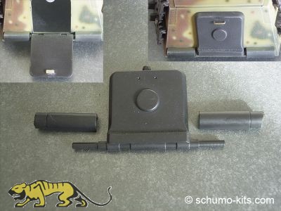 Heckluke für Königstiger Henschelturm