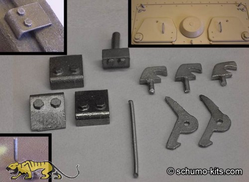 Königstiger Detailset 1 (Wanne und Turm) - 1:16