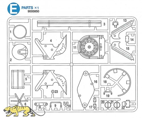 E Teile (E1-E22) für Tamiya Panther Serie (56022 und 56024) 1:16