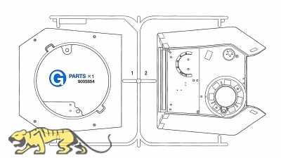 G Parts (G1 & G2)  Turret for Tamiya Panther G (56022) 1:16