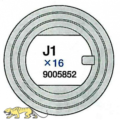 J1 Parts (J1x16) Rubber Wheel 1 for Tamiya 56022 and 56024