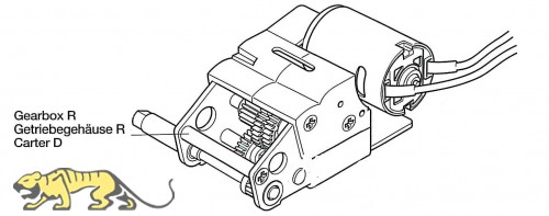 Gearbox R for Tamiya Panther Series (56022 and 56024) 1:16