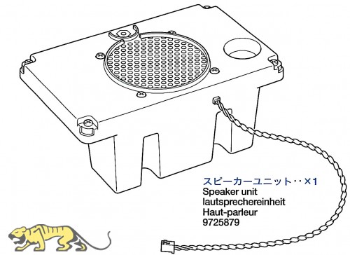 Lautsprechereinheit für Tamiya Panther Serie (56022 und 56024)