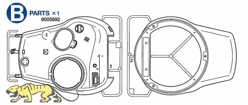 B Teile (B1-B2) für Tamiya M26 Pershing (56016) 1:16