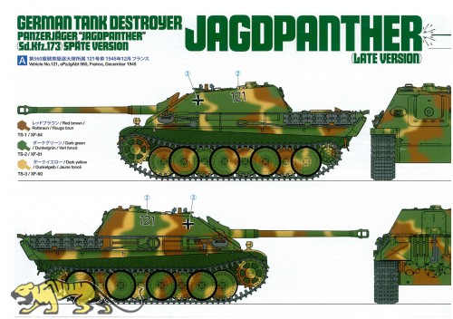 Bemalungsanleitung für Tamiya Jagdpanther (56024) 1:16